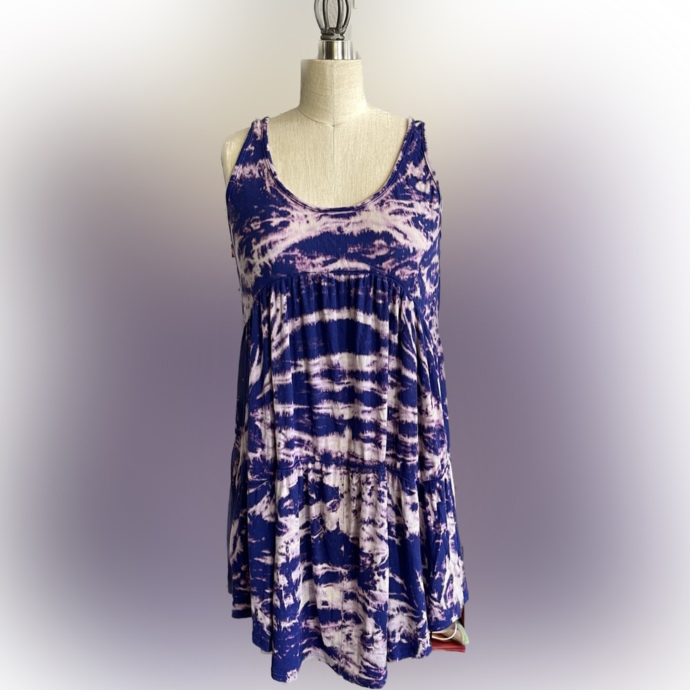 Rachel Pally | Tie Dye Babydoll Dress | Purple | S